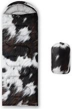 Sleeping Bags for Adults and Kids，3D Printing Camping Sleeping Bag for Girls Boys Lightweight Waterproof Cold/Warm 3-Season，Outdoor Travel with Compression Bags