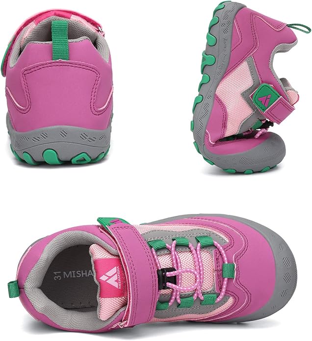 Mishansha Boy's Girl's Hiking Shoes Low Top Sneakers Outdoor Trekking Walking Climbing Running Shoes