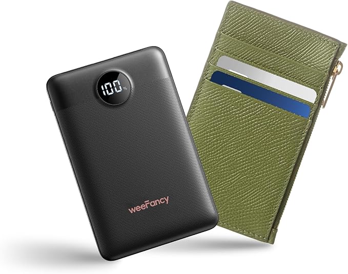 Small Portable Charger Power Bank 10,000 mAh, Upgraded Compact Battery Pack for Phone Charging, PD3.1 & QC Fast Charging Mini Travel Power Bank for iPhone/Samsung/Google/Tablet/AirPod (Black)