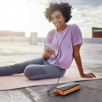 Solar Power Bank Portable Charger 52800mAh 5V/3A Fast Charging Battery Pack with Built in 4 Cables 2 Outputs & LED Flashlight for All Mobile Devices Camping Traver Outdoor