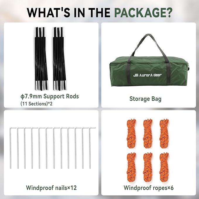 1/2/3/4 Person Tents Waterproof&Windproof Family Tents Camping-Tent,Lightweight Portable Pop Up Tent for Camping,Hiking,Mountaineering or Beach Easy to Set Up Adventures Carry Bag