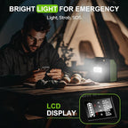 SinKeu Portable Power Station, 122.8Wh LiFePO4 Battery with 150W Output, 38,400mAh Laptop Power Bank Station for Outdoor Travel, Camping, Home, Emergency-Green