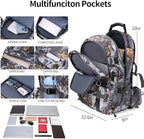 Nerlion 40L Hiking Backpack Travel Backpack for Men Women Camping Waterproof Outdoor Hiking Daypack Lightweight Backpack (Yellow Leaves)