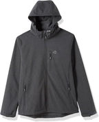 Outdoor Ventures Men's Lightweight Softshell Jacket Fleece Lined Hooded Water Resistant Winter Hiking Windbreaker Jackets