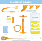 Inflatable Paddle Board for Adults with Accessories Included, Oar, Fins, Pump. Stand Up Paddleboard Great Stability and Resistance. 10’ x 33" x 5.9", Maximum Load 286 lb