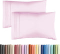 Queen Pillow Cases Set of 2 - Ultra Soft Hotel Quality Pillowcase Covers - Luxury Comfy Cozy Bedding for Women, Men, Kids & Teens - Machine Washable Pillow Protectors - 2 Pieces Set - Queen Size Pink