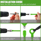 Lasnten 6 Pcs 30 Inch Heavy Duty Ground Anchor Spiral Blade Earth Anchor Kit Metal Anchor Hook Beach Sand Stakes Camping for Securing Animals, Shelters, Tents, Canopies (Light Green)