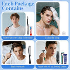 Disposable Toiletry Kits, 6 In 1 Bulk Travel Size Hygiene Care Packages,Essential Men Women Individually Wrapped Personal Toiletries Set for Hotel, Charity/Guests/Shelter/Homeless (20 Pack)