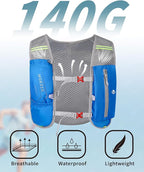 Running Hydration Vest with a 2L Water Bladder, Hydration Pack Lightweight Water Backpack for Running Hiking Cycling Marathon Trail for Men Women