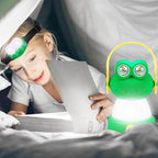 VIHOSE 2 Set Animal LED Camping Lantern and Headlamp 4 Pcs Animal Themed Camping Equipment Room Nightlight Battery Powered Night Light for Emergency, Hurricane, Lightweight Tent Lamp