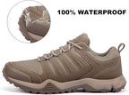 Grand Attack Men's Waterproof Hiking Shoes Lightweight Approach Trekking Comfortable Backpacking Boots Non Slip Work Shoes Outdoor Camping Travel Sneakers