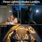 Rechargeable Camping Lights FLY2SKY 2Pcs 2000mAh Tent Lights Flashlight Portable LED Camping Lantern Survival Gear Camping Accessories for Hiking Backpacking Fishing Hurricane Emergency Outage
