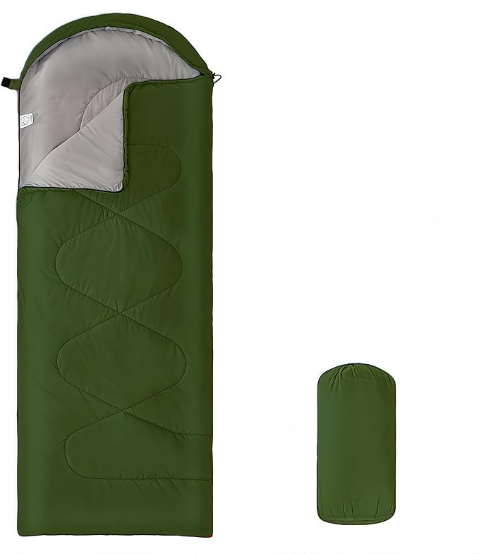 Sleeping Bags for Adults，Lightweight Waterproof Compact Sleeping Bag with Stuff Sack for Warm Camping Cold Hiking Traveling Outdoor Activities
