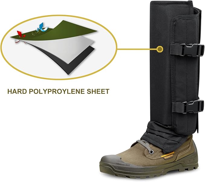 Skiguard Snake Guard Gaiters - Waterproof Chaps for Lower Legs, Bite Proof Guardz, Adjustable Size