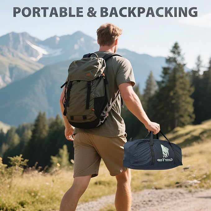 GEERTOP Ultralight 2 Person Backpacking Tent 4 Season Waterproof Camping Tent Double Layer Cold Weather Easy Set Up Tents for Family Camp, Hiking, Hunting Outdoor Mountaineering Travel