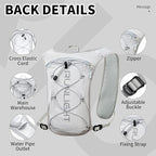 Running Vest for Women Men Lightweight Hydration Backpack Pack with 1.5L Water Bladder Bag Hydro Daypack for Hiking,Trail,Skiing,Camping,Cycling,Race,Marathon