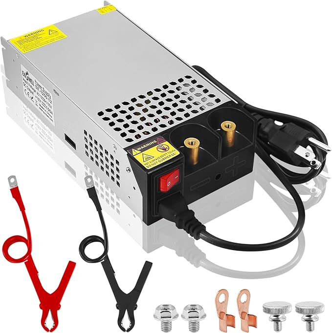 New Version 110V AC to 12V DC Converter 12V Power Supply, Universal SMPS Transformer for RV, Pump, LED Strip, CCTV, Car Stereo,Diesel Heater (1200W Power Supply)