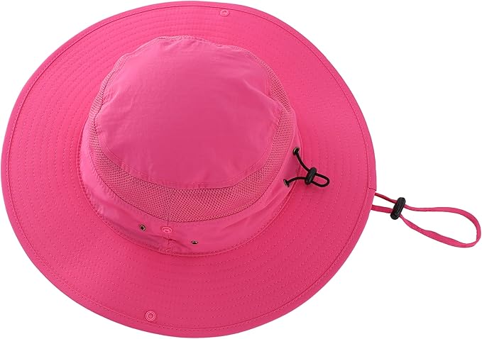 Connectyle Wide Brim Sun Hat for Men Breathable Cowboy Boonie Hat UPF 50+ Sun Protection Bucket Hat for Fishing Hiking
