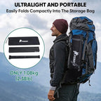 PTEROMY Medium Folding Camping Table, Portable Beach Table with Ultralight Aluminum Tabletop for Travel, Outdoor, Camping, Picnics, and BBQs (Black)