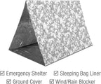 Swiss Safe 4 Pack Mylar Emergency Blankets for Survival - Compact & Insulated for Cold Weather - Designed for NASA, Outdoor, Running, Camping, Survival, First Aid Car Kit - Winter Camo, 4 Pack