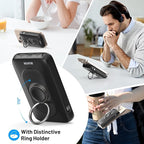 BLAVOR for Magsafe Portable Charger with Built-in Cables, USB C 20W Fast Charging, 10000mAh Magnetic Wireless Power Bank, Battery Pack with Stand for iPhone 16/15/14/13/12, Powerbank for Apple Watch