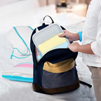 Lightweight Compression Packing Cubes for Suitcases, Compressible Expandable Travel Packing Organizer with Clear Toiletries and Backpack Bag, Travel Essentials for Carry on Luggage 7 Set