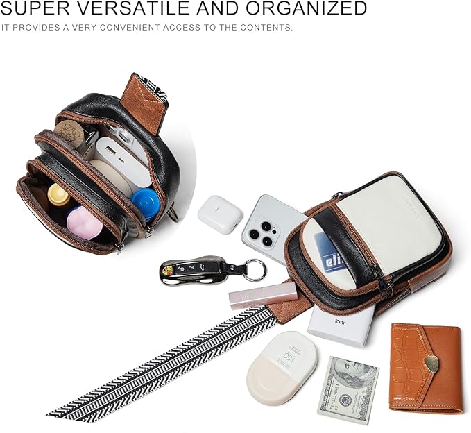 3L SMALL Sling Bag Fanny Packs For Women Men Mini Crossbody Chest Belt Travel Bag Purse Handbag Faux Leather Fashion Cute Light Grey