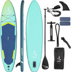 11”32“6 Premium Inflatable Stand Up Paddle Boards with Durable SUP Paddle Board Accessories Wide Stable Design Includes Backpack Required Parts Non-Slip Comfort Deck for Youth & Adults