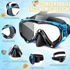 Snorkeling Set for Kids, Full Dry Snorkeling Mask Set for Adults, Anti-Fog Protection, Unisex,HD Panoramic View, Snorkeling Gear for Kids 4-14 Age