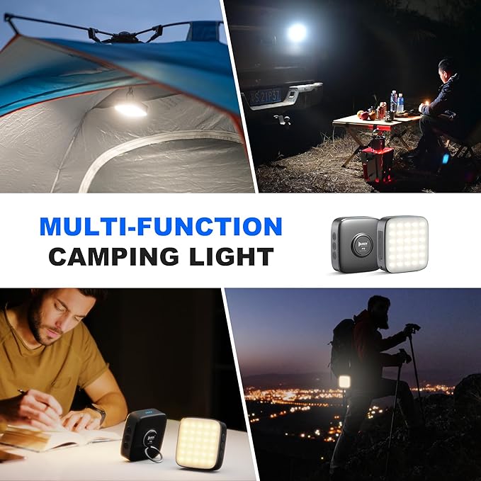 WUBEN F5 Camping Lantern 500LM Rechargeable Lantern, 5200mAh Portable LED Camping Light up to 500 Hours, IP64 Waterproof Camping Flashlight for Emergencies Power Outages Home Tent Hurricane Outdoor
