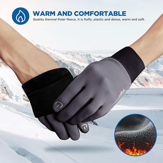 SIMARI Winter Gloves Women Men Ski Snow Gloves Liner Thermal Warm Touch Screen, Suit for Running, Cycling, Biking, Hiking, Driving, Walking, Typing, Freezer Work, Sports, Soccer, Shooting, Gaming 102