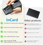 Wallet Tracker (Both iOS and Android) IP68 Bluetooth Smart Finder Card GPS Tracker for Bags Passport Works with Apple Find My (Apple MFi Certified) & Google Find My Device - Wireless Charging