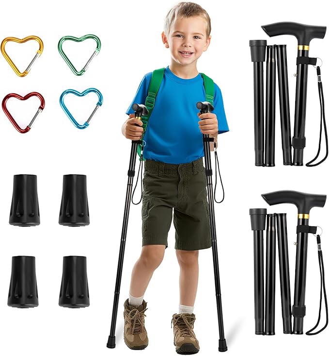 Trekking Poles - Hiking Poles for Kids,Telescopic, Collapsible, Ultralight for Hiking