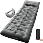 KASBAH Camping Sleeping Pad,6 inch Thick Inflatable Camping Mattress with Built-in Foot Pump and Pillow,Ultralight Sleeping Mat Backpacking Gear for Outdoor Hiking,Camping, Traveling and Tent