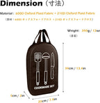 TRIWONDER Camping Travel Cookware Organizer Bag Cooking Utensils Storge Portable Pouch for Outdoor Barbecue Camping Cooking Spoon Chopsticks Organizing