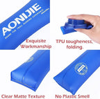 AONIJIE 2Pack of Soft Soft Folding Hydration Bottle Water Collapsible Flask BPA-Free Bottles (350ml/11.95oz)