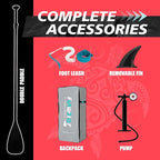 FunWater Inflatable Stand Up Paddle Board with Premium SUP Paddleboard Accessories, Anti-Slip EVA Deck, 11'/10'6'' Paddle Boards for Adults & Youth of All Skill Levels