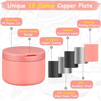 12oz Insulated Vacuum Food Jar with Buckle Lid Wide Mouth Soup Thermo for Hot Food Kids Leakproof Stainless Steel Lunch Container- Pink- 1Pack