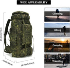 Hiking Backpack for Men 70L/100L Camping Backpack Military Rucksack Molle 3 Days Assault Pack for Climbing