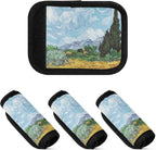 2Pcs Luggage Handle Wrap Suitcase Identifier Handle Covers Tags Soft Travel Bags Luggage Handle Gripper Accessories for Airplane Flying Natural Scenery Vango