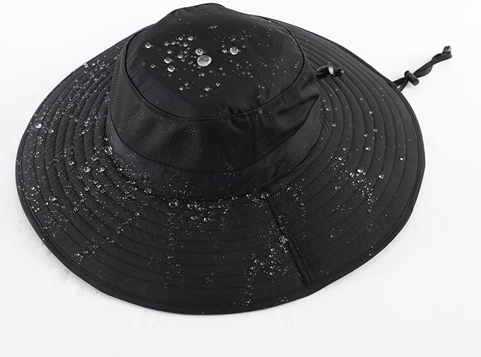 Home Prefer UPF50+ Mens Sun Hat Wide Brim Fishing Hat Foldable Large Brim UV Protection Sun Hat for Men Women Beach Gardening