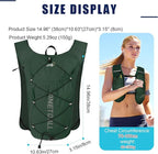 Running Vest for Women & Men, Lightweight 150g Hydration Backpack, 6L Pack for Trail Running, Marathon, Hiking, Cycling, Jogging, Adjustable Fit