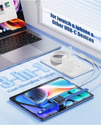 for Apple Watch Charger Fast Charging,3 in 1 Multi Chargers Cable with 20W USB C Charger, iWatch Charger Cord 6.6FT for iWatch Series Ultra2/SE/10/9/8/7/6/5/4/3/iPhone 15 16 Pro Max/14/13(White)