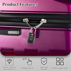 6 Pack Luggage Locks TSA Approved 3 Digit Travel Combination Portable Small Padlocks Stainless Steel TSA Accepted Toolbox Locks for Travel Bag Suitcase Lockers