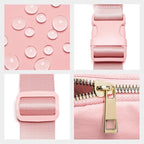 Gitus Customizable Belt Bag Fanny Pack for Girls Age 6-8 & 8-10 with Initial - Trendy Teen Girl Gifts (Light Pink-V)