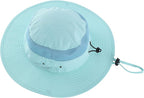 Connectyle Wide Brim Sun Hat for Men Breathable Cowboy Boonie Hat UPF 50+ Sun Protection Bucket Hat for Fishing Hiking