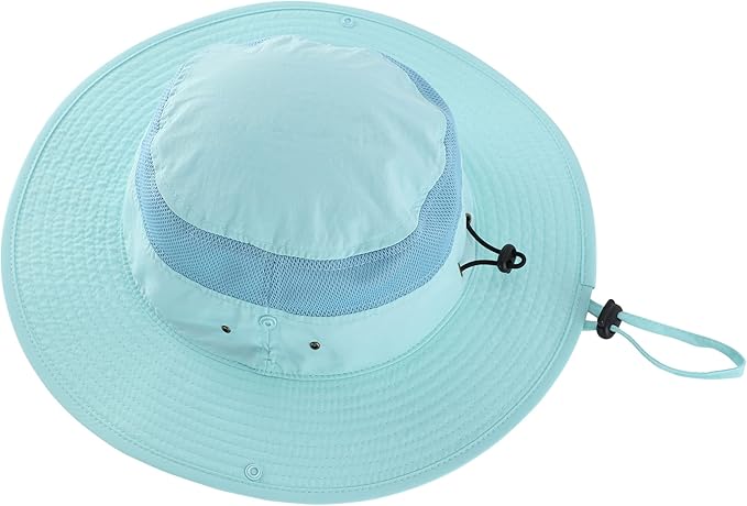 Connectyle Wide Brim Sun Hat for Men Breathable Cowboy Boonie Hat UPF 50+ Sun Protection Bucket Hat for Fishing Hiking