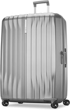 Samsonite UpLIFT X-Large Checked Hardside Luggage with Spinner Wheels - Airline-Approved, TSA Lock, Adjustable Handle System - Polycarbonate Hard Suitcase for Ultra Lightweight Travel - Silver Shimmer