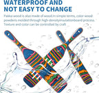 Pakkawood Spurtle Set, Gudamaye 5 Pcs Pakkawood Kitchen Utensils, Wooden Spoons for Cooking, Wooden Utensils for Cooking, Spurtles Kitchen Tools As Seen On Tv, Camping Cookware, Halloween Decorations