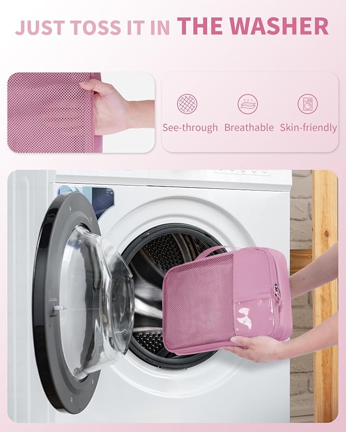 ECOHUB 4 Set /6 Set Packing Cubes for Travel Durable Suitcase Organizer Bags Set with Personalized Tag Various Sizes Travel Essentials Traveling Accessories for Luggage Machine Washable